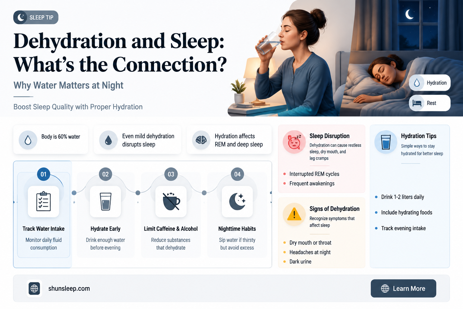 can dehydration take place while sleeping