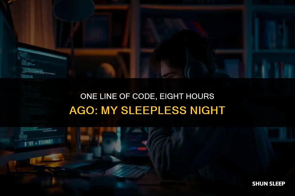 did 1 line 8 hours ago and csnt sleep
