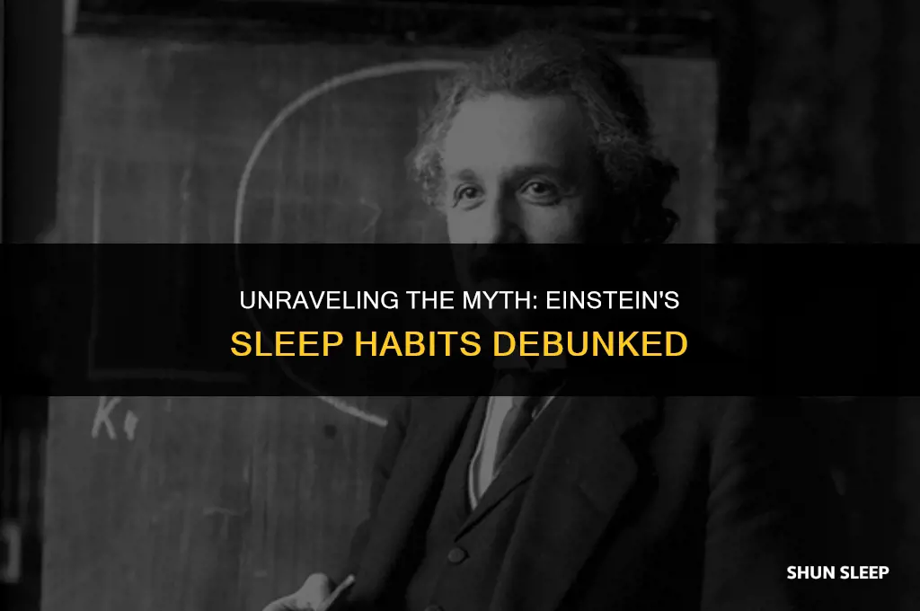 did albert einstein only sleep 3 hours a year