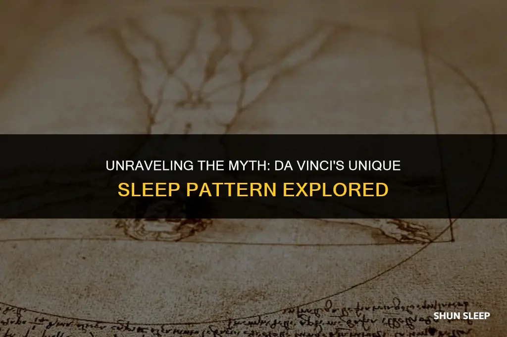 did da vinci sleep 20 minutes every 3 hours