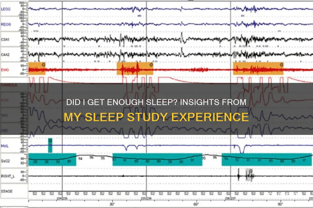 did i get enough sleep during sleep study
