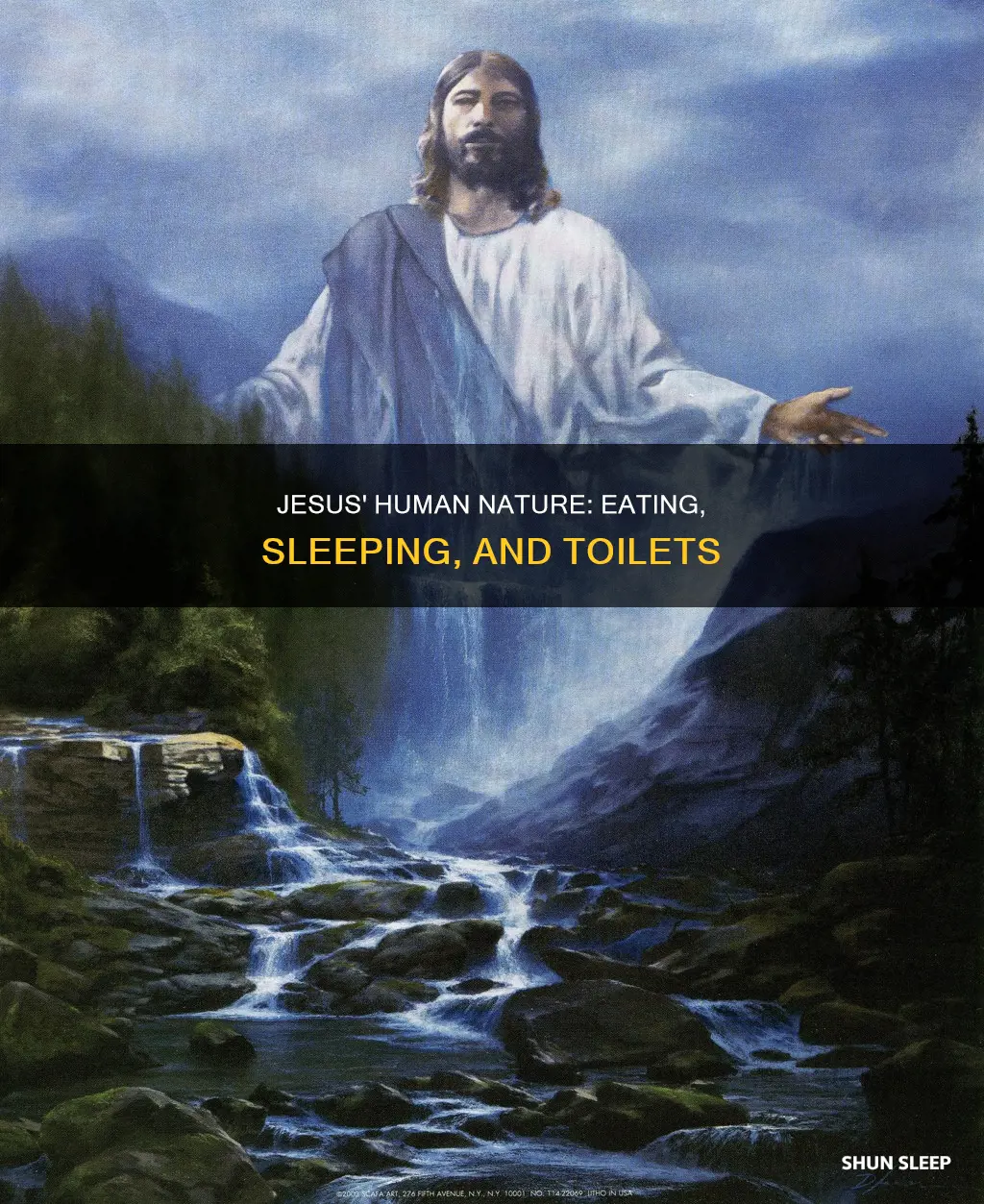did jesus eat sleep and use the toilet