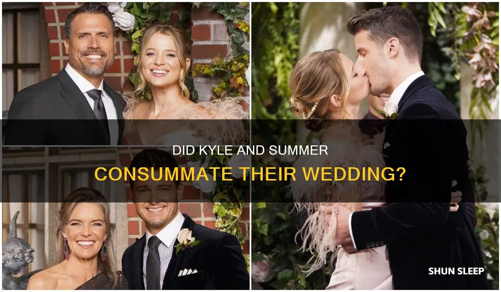 did kyle sleep with summer on their wedding day