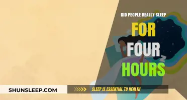 Debunking the Myth: Did People Really Sleep for Four Hours?