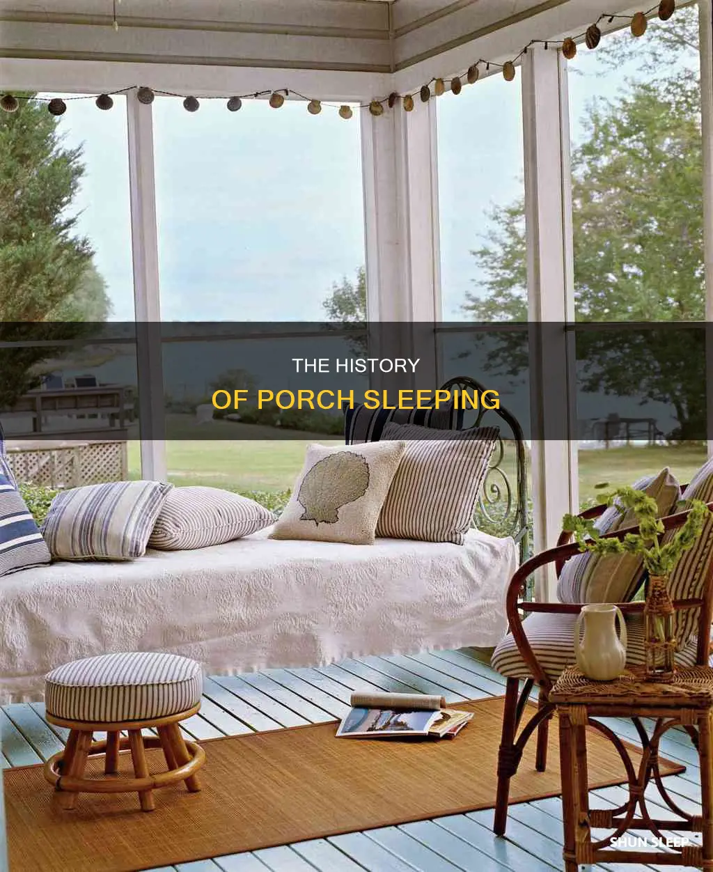 did people used to sleep on their porches