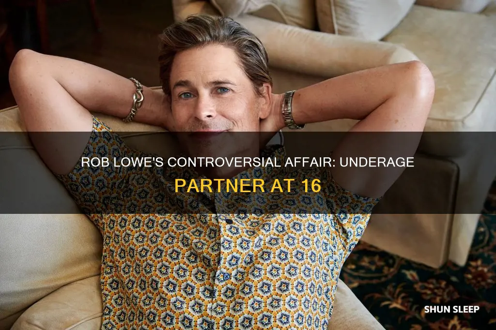 did rob lowe sleep with a 16 year old