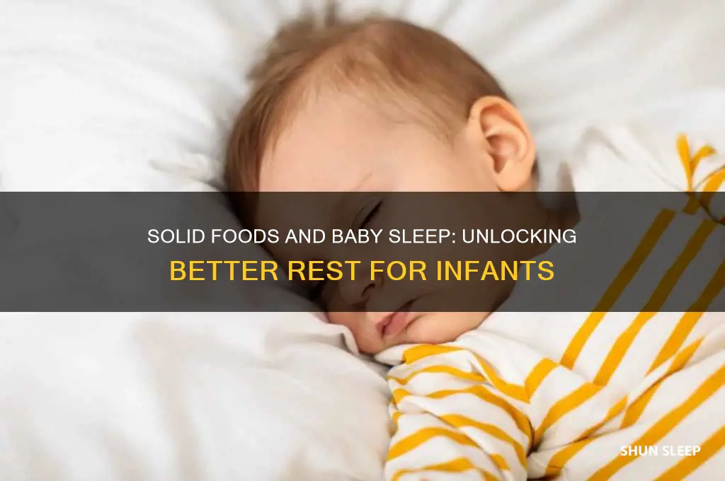 did solids help baby sleep better