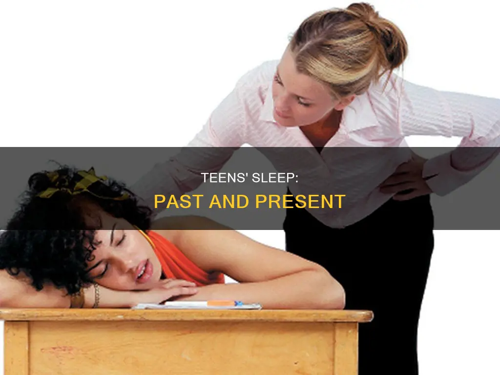 did teen use to sleep more