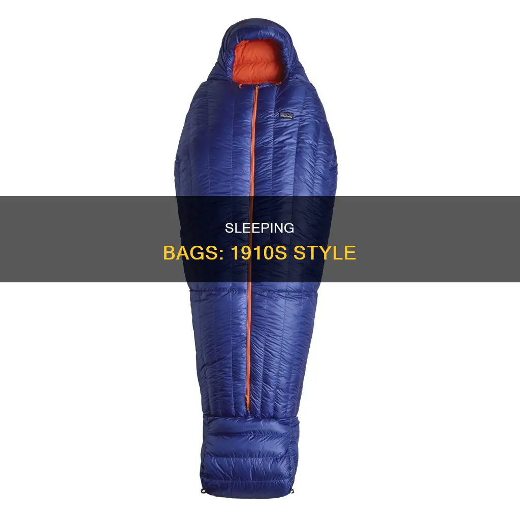 did they have sleeping bags in 1910