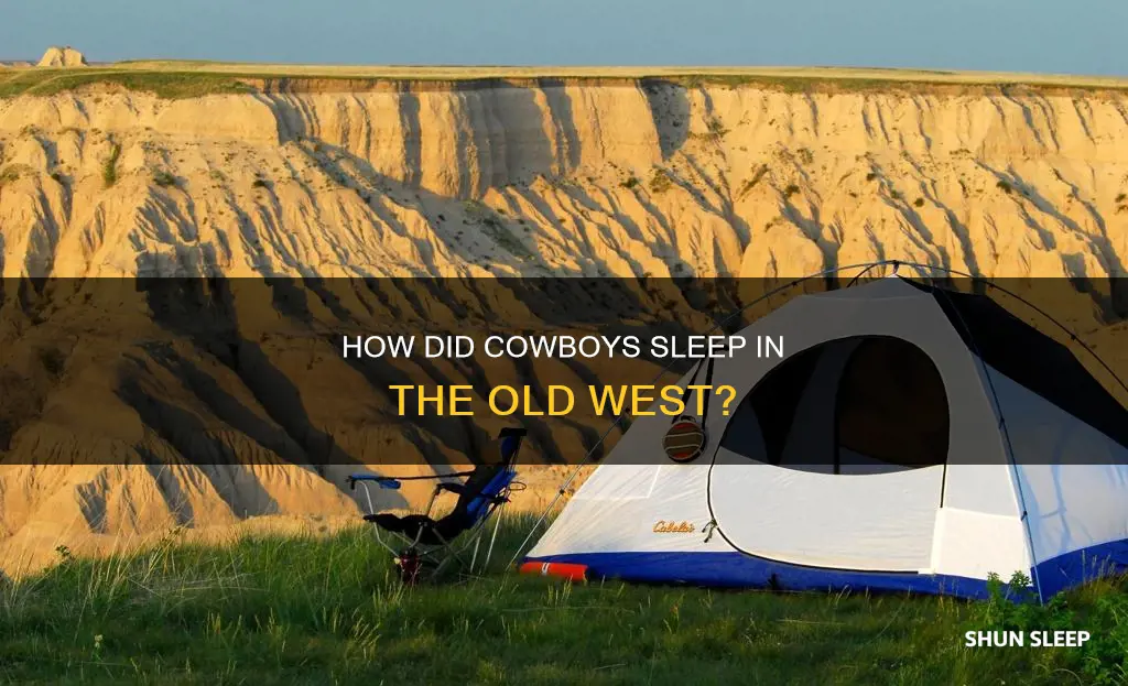 did they sleep in tents in the old west