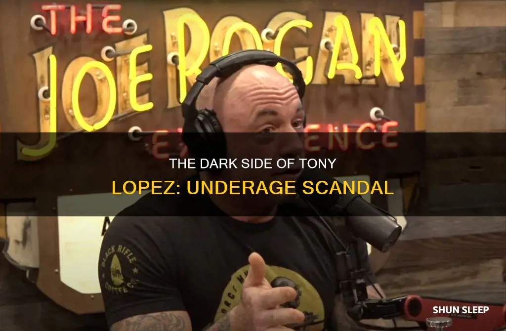 did tony lopez sleep with a 15 year old
