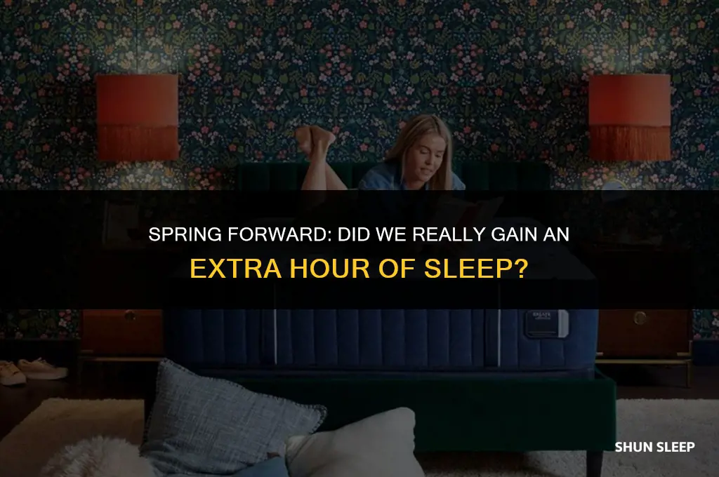 did we get one more hour of sleep