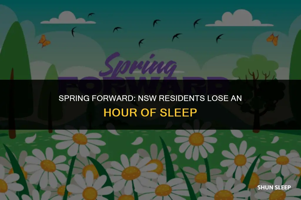 did we lose an hour of sleep last night nsw