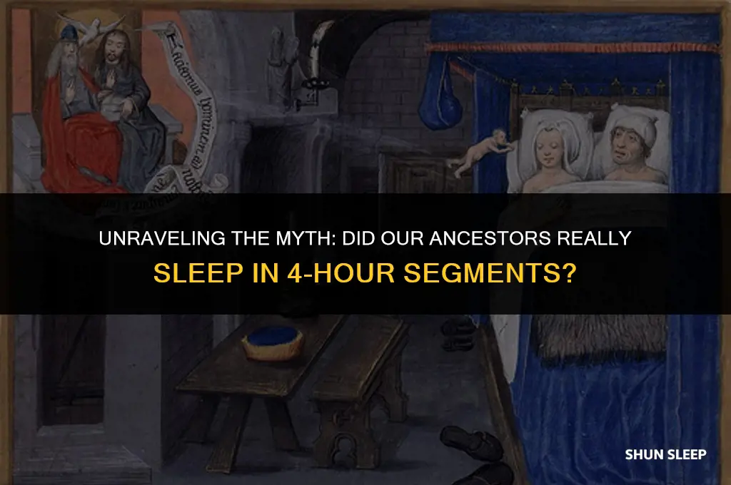 did we used to sleep in 4 hour segments