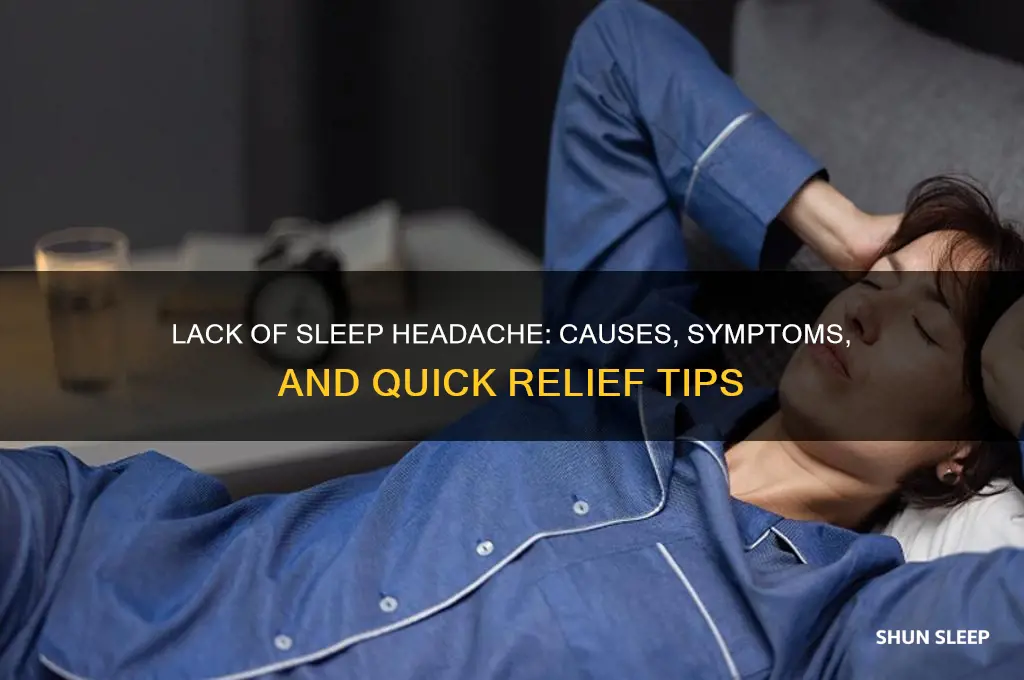 didn t get enough sleep headache