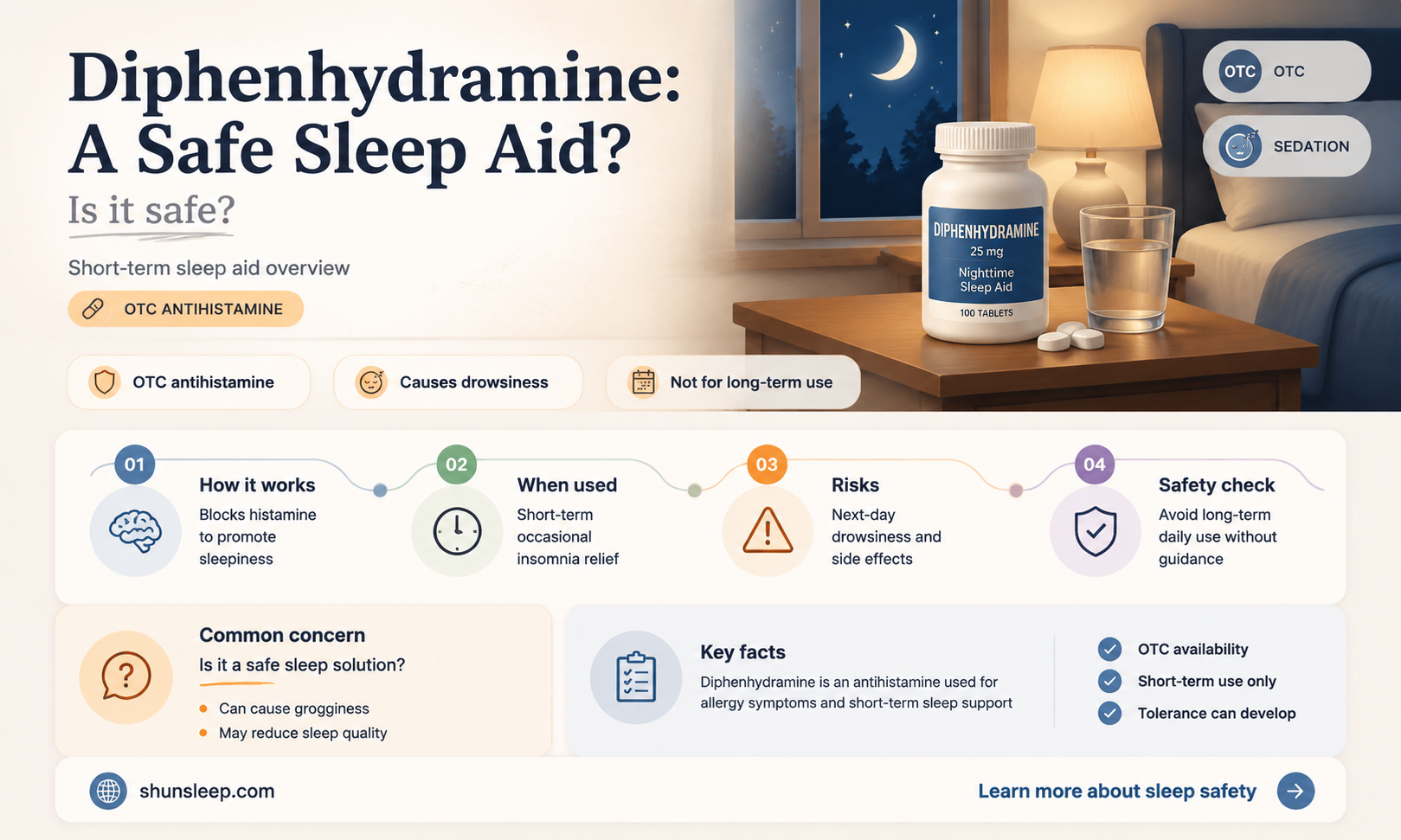 can diphenhydramine be used as a sleep aid