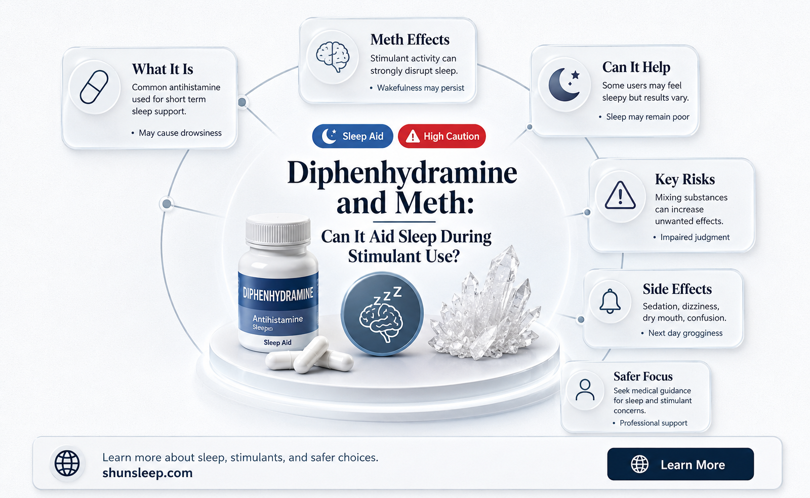 can diphenhydramine help you sleep on meth