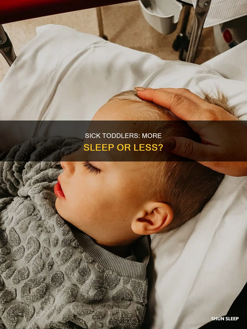 do 1 year olds sleep more when sick