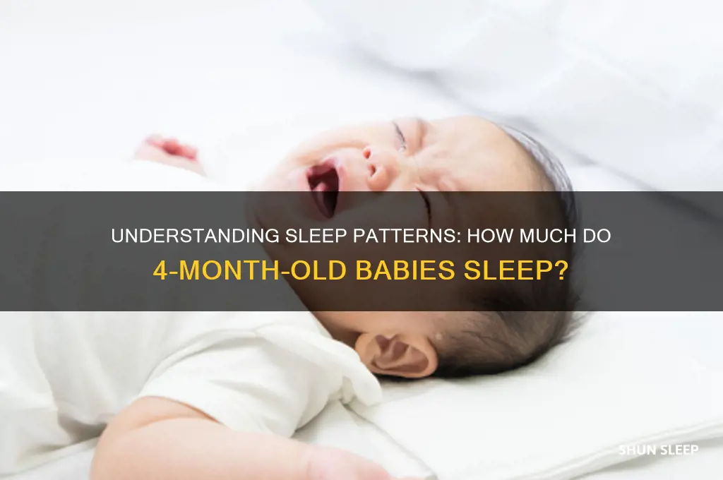do 4 month old babies sleep a lot