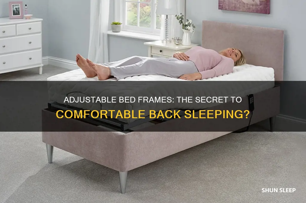 do adjustable bed frames help you sleep on your back