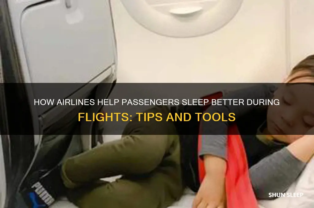 do airlines have help to sleep on plane