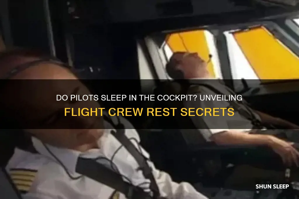 do airplane pilots get to sleep