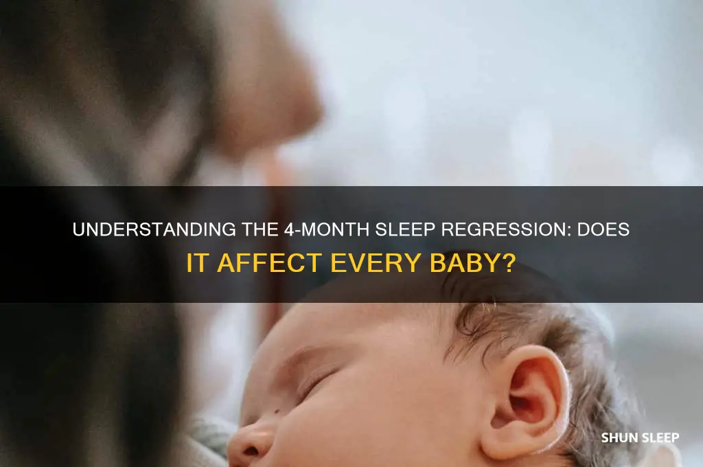 do all babies have a 4 month sleep regression
