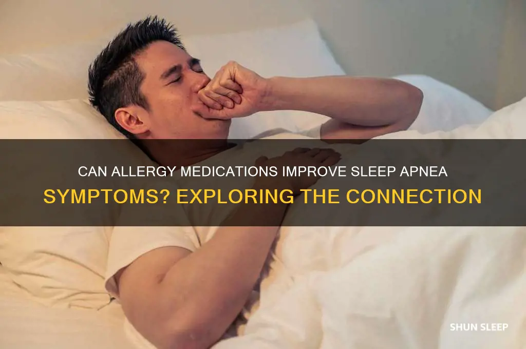 do allergy medicines help with sleep apnea