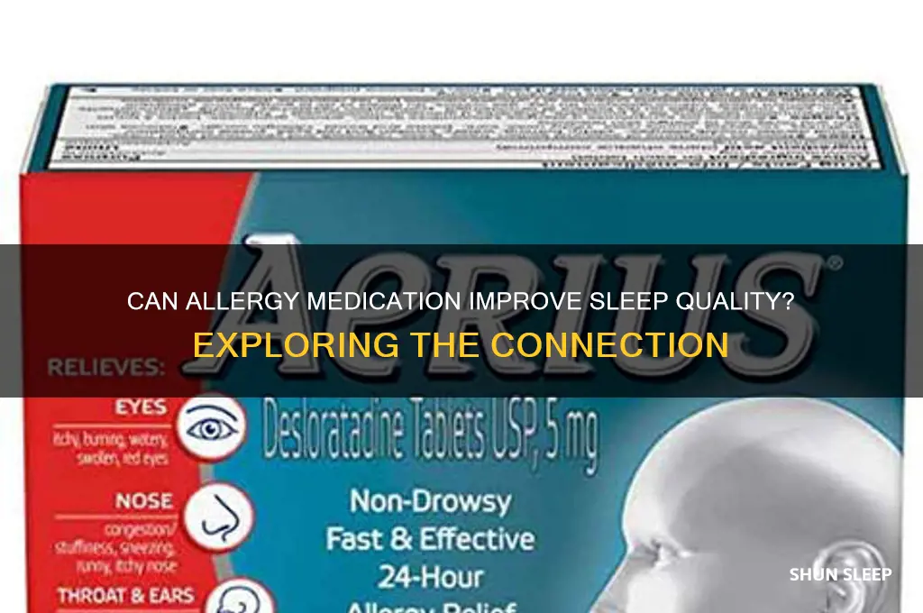 do allergy pills help you to sleep