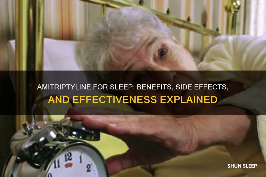 do amitriptyline help u sleep