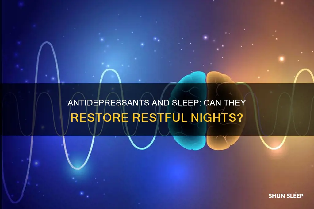 do antidepressants help return sleep problems
