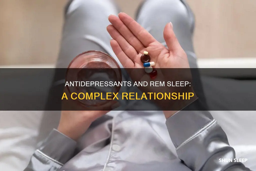 do antidepressants suppress rem sleep