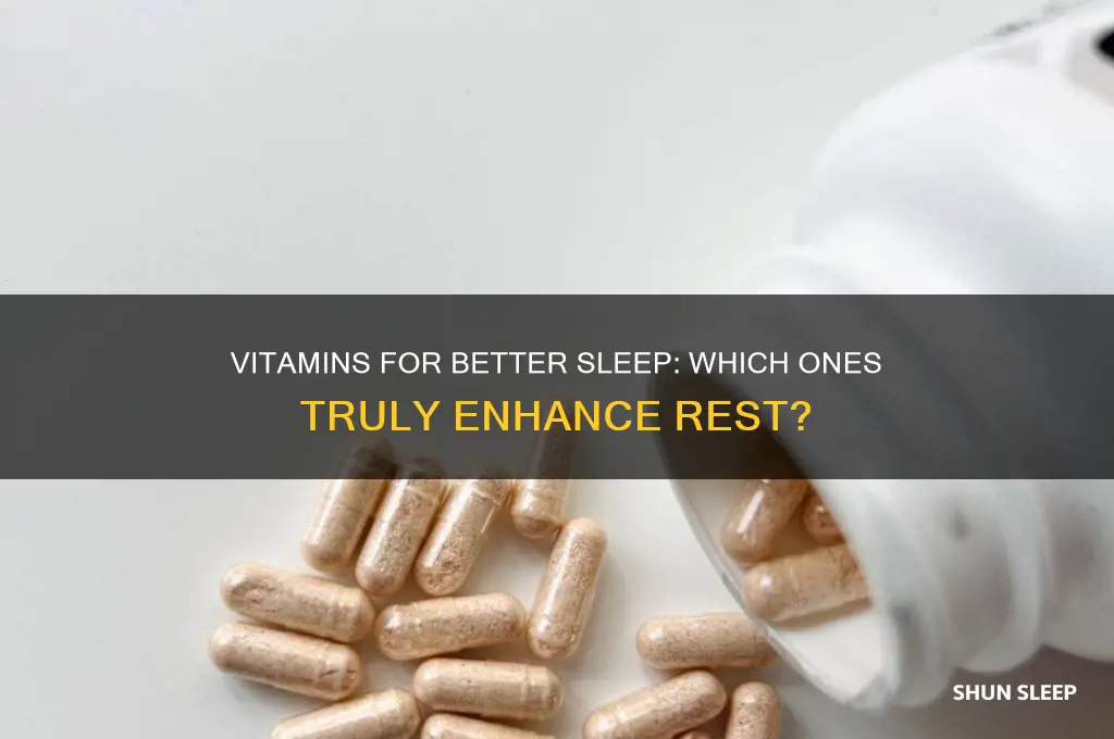 do any vitamins help with sleep