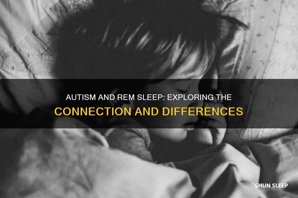 do autistic people get less rem sleep