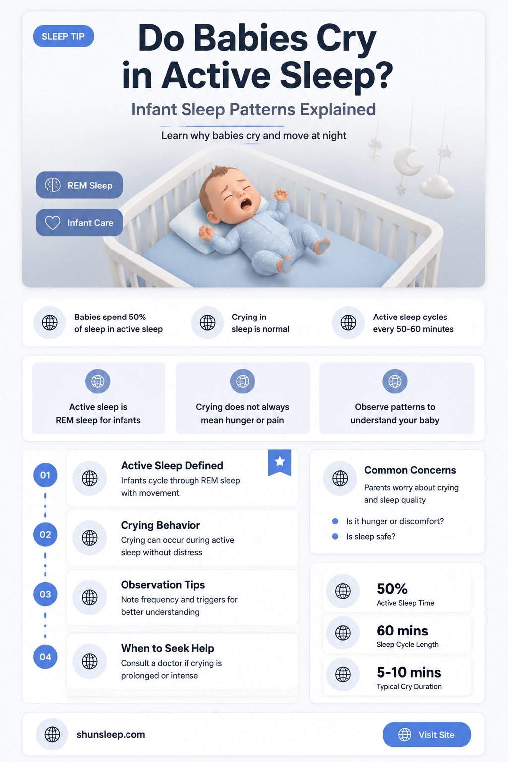 can babies cry during active sleep