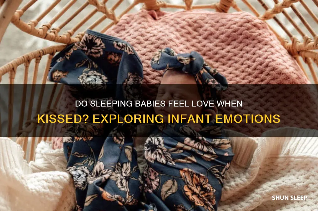 do babies feel love when you kiss them while sleeping