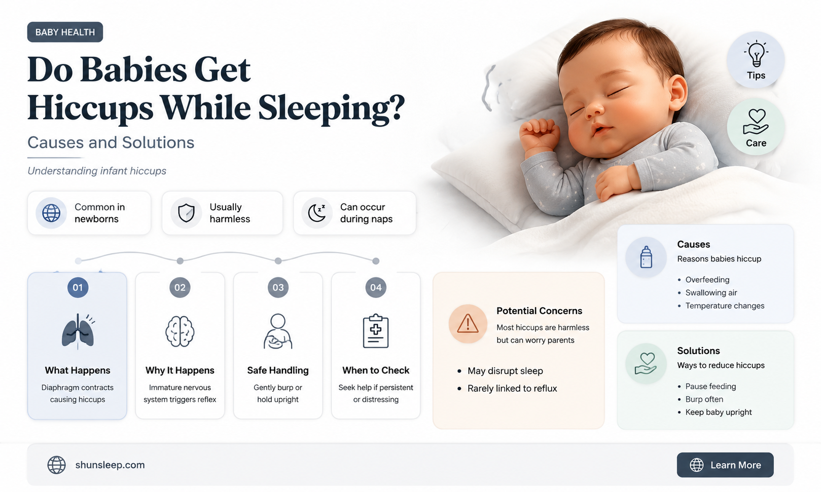 can babies get hiccups in their sleep