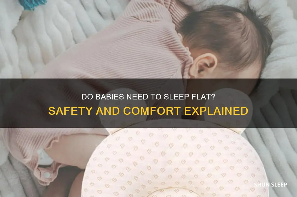 do babies have to sleep flat