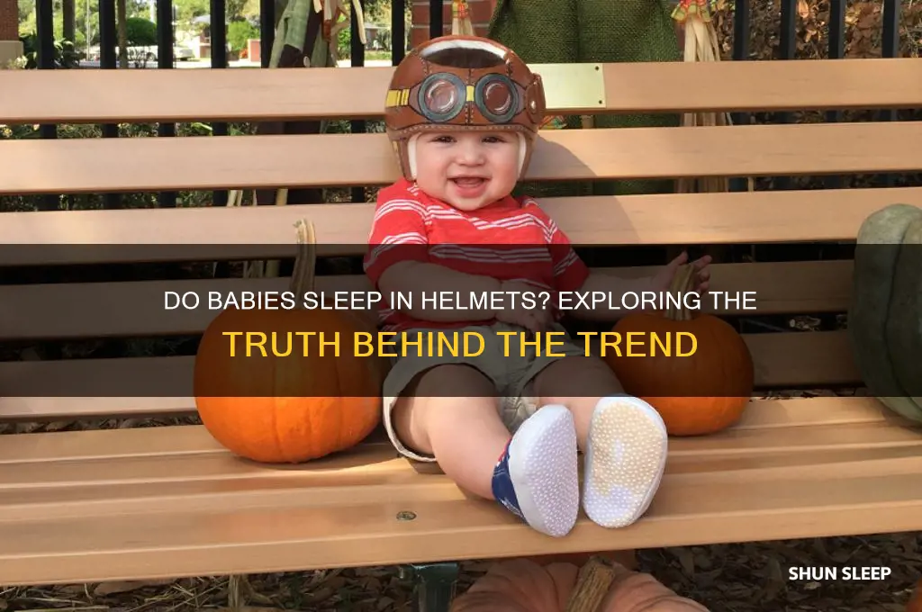 do babies sleep in helmets