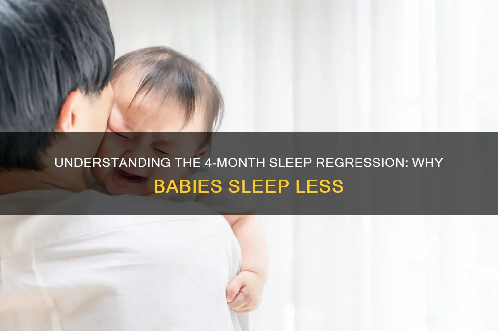 do babies sleep less at 4 months