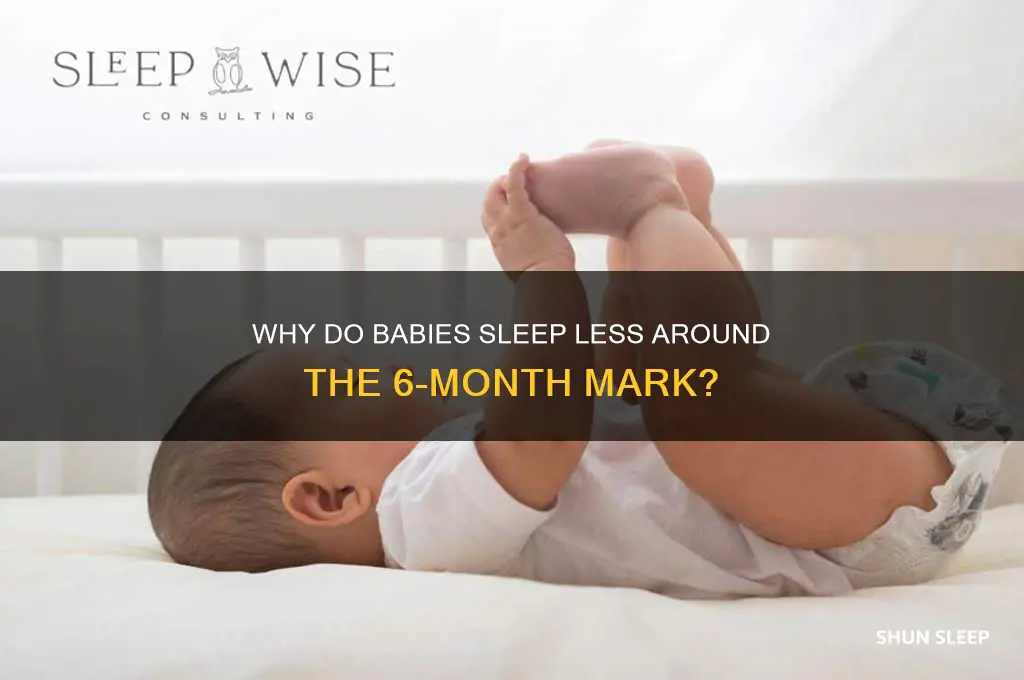 do babies sleep less at 6 months
