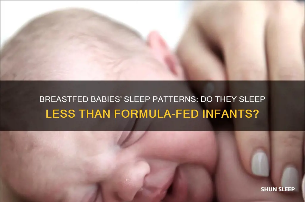 do babies sleep less when breastfed