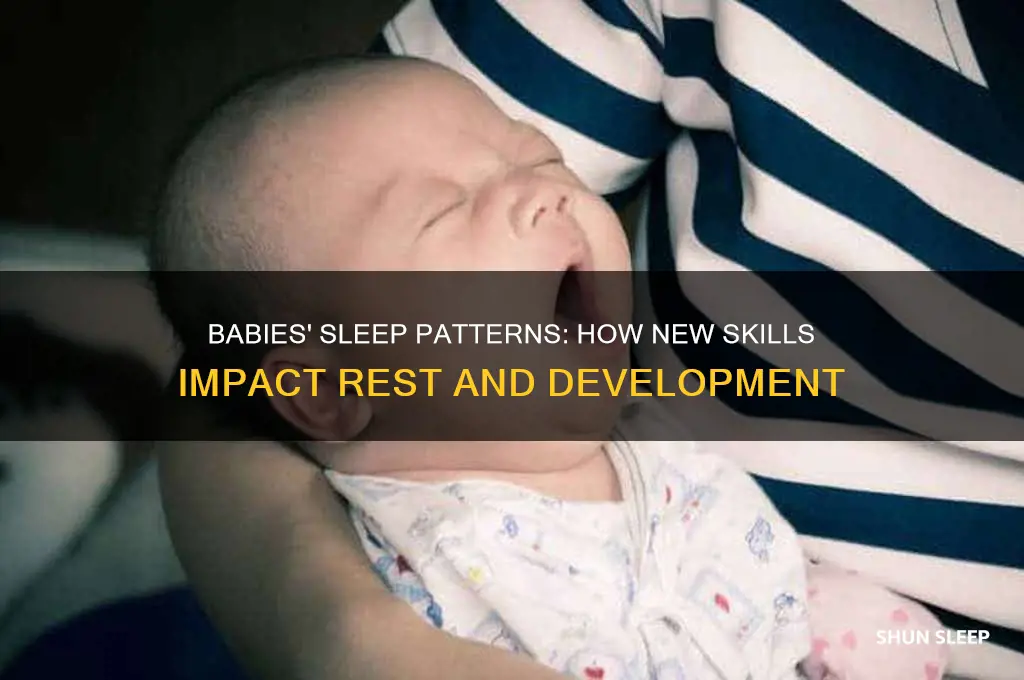do babies sleep less when learning a new skill