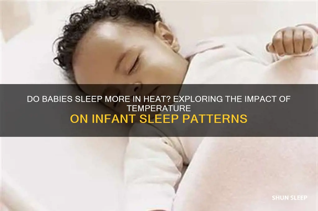 do babies sleep more in heat