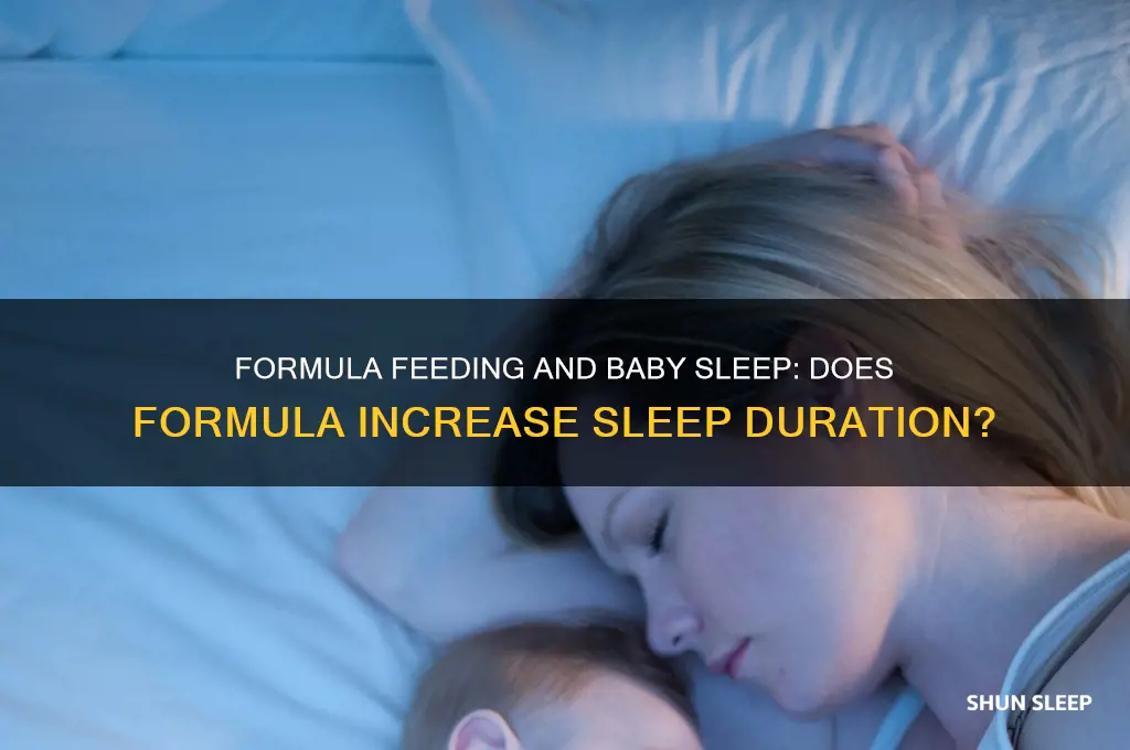 do babies sleep more with formula