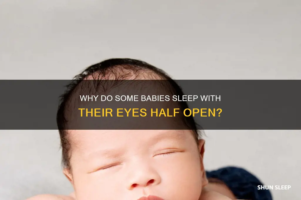 do babies sleep with eyes half open