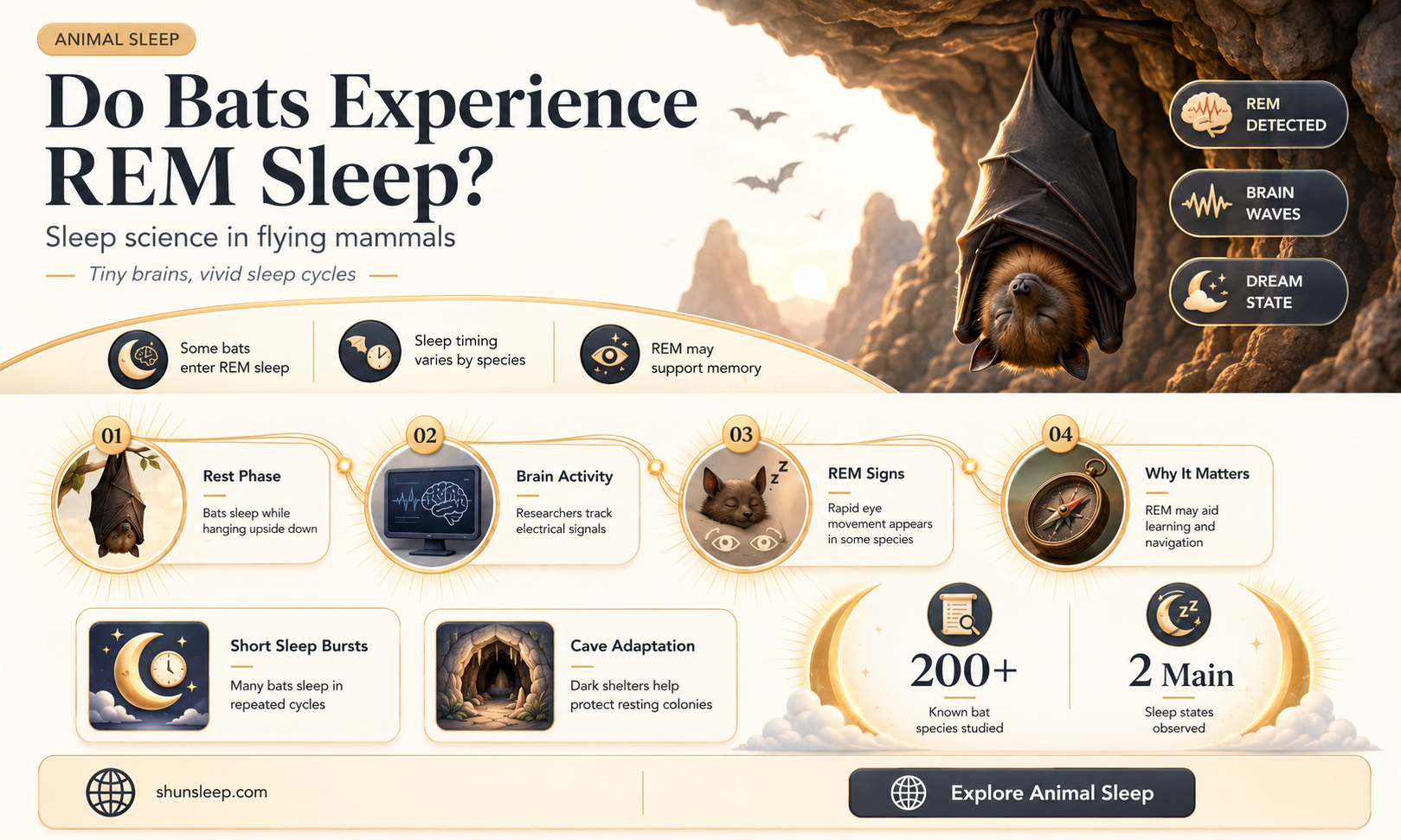 can bats experience rem sleep
