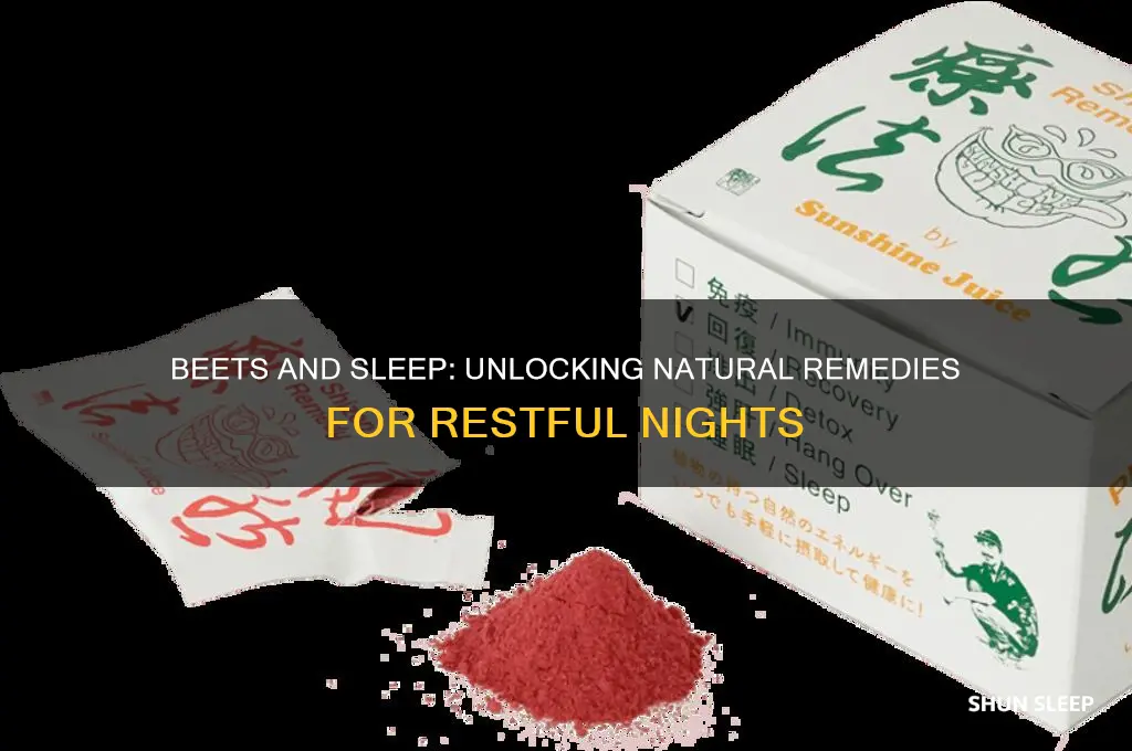 do beets help you sleep