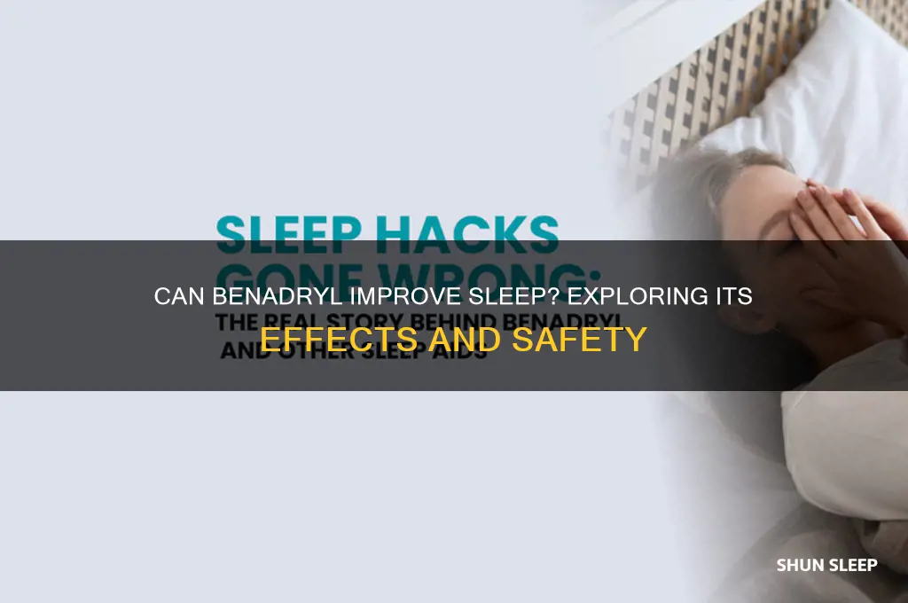 do benadryl help you sleep
