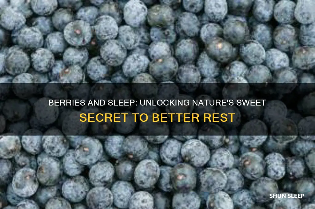do berries help you sleep